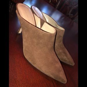 Ann Taylor Brown Suede Heels